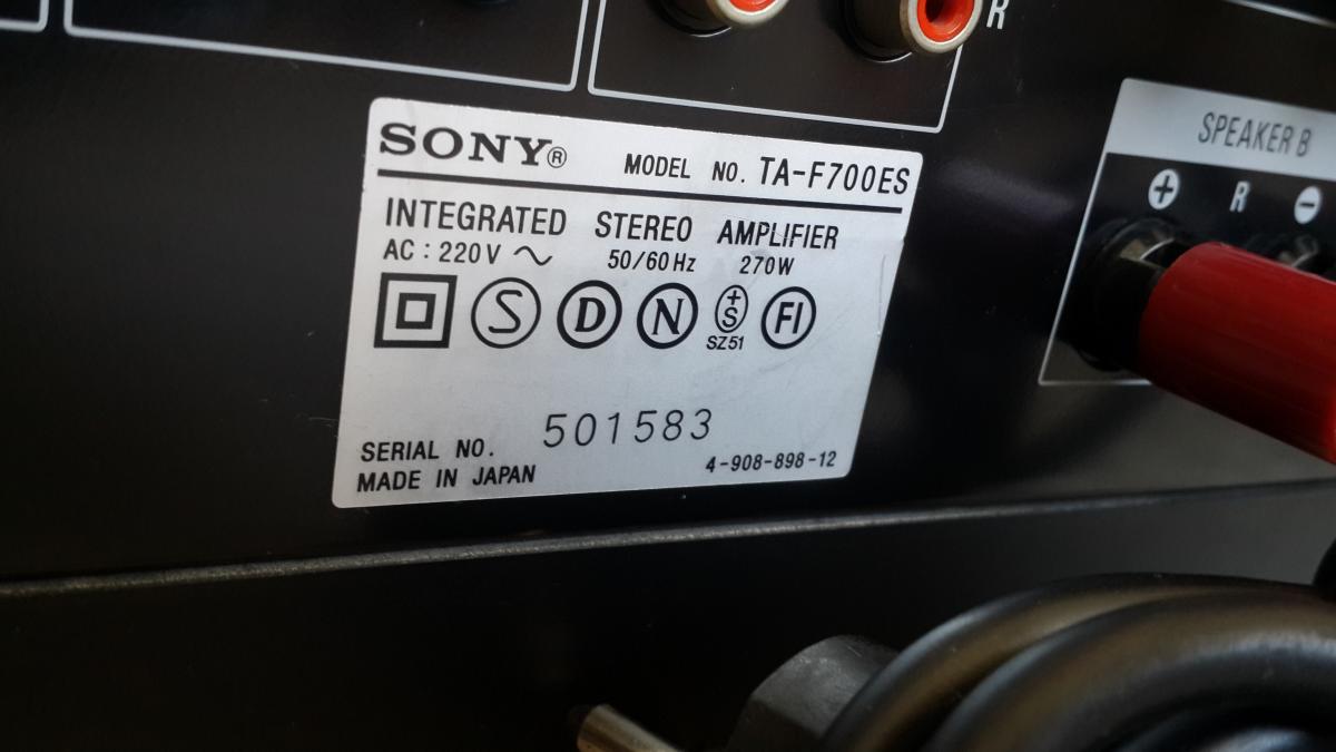 Интегральный усилитель Sony TA F700ES | Усилители